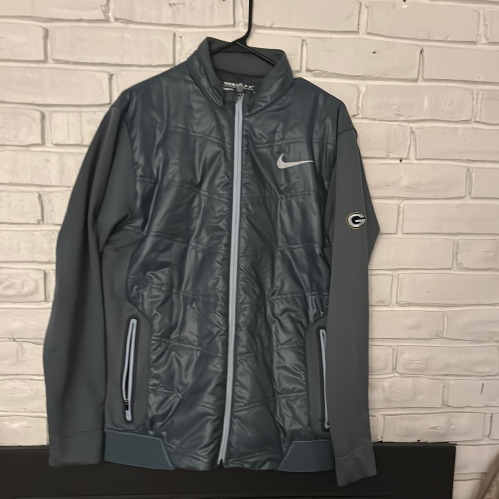 Men’s Nike Golf Gray Performance Jacket Lightweight Quilted Design